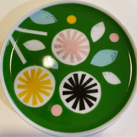 Lorena Siminovich set of 4 ceramic coasters floral pattern approx 3 1/2” NIP - Picture 7 of 11